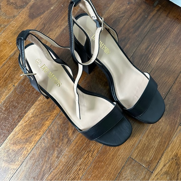 Dream Pairs Women Chunky Block Heel Sandals Ankle Strap Open Toe Party Sandals - Picture 8 of 10